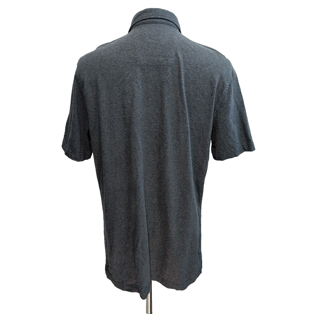 Chemise Nautica XL Gris Foncé Maille Coton Type Polo Manches Courtes