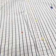 Chemise Ralph Lauren Blake XXL Carreaux Bleu Manches Courtes Button Down Shirt