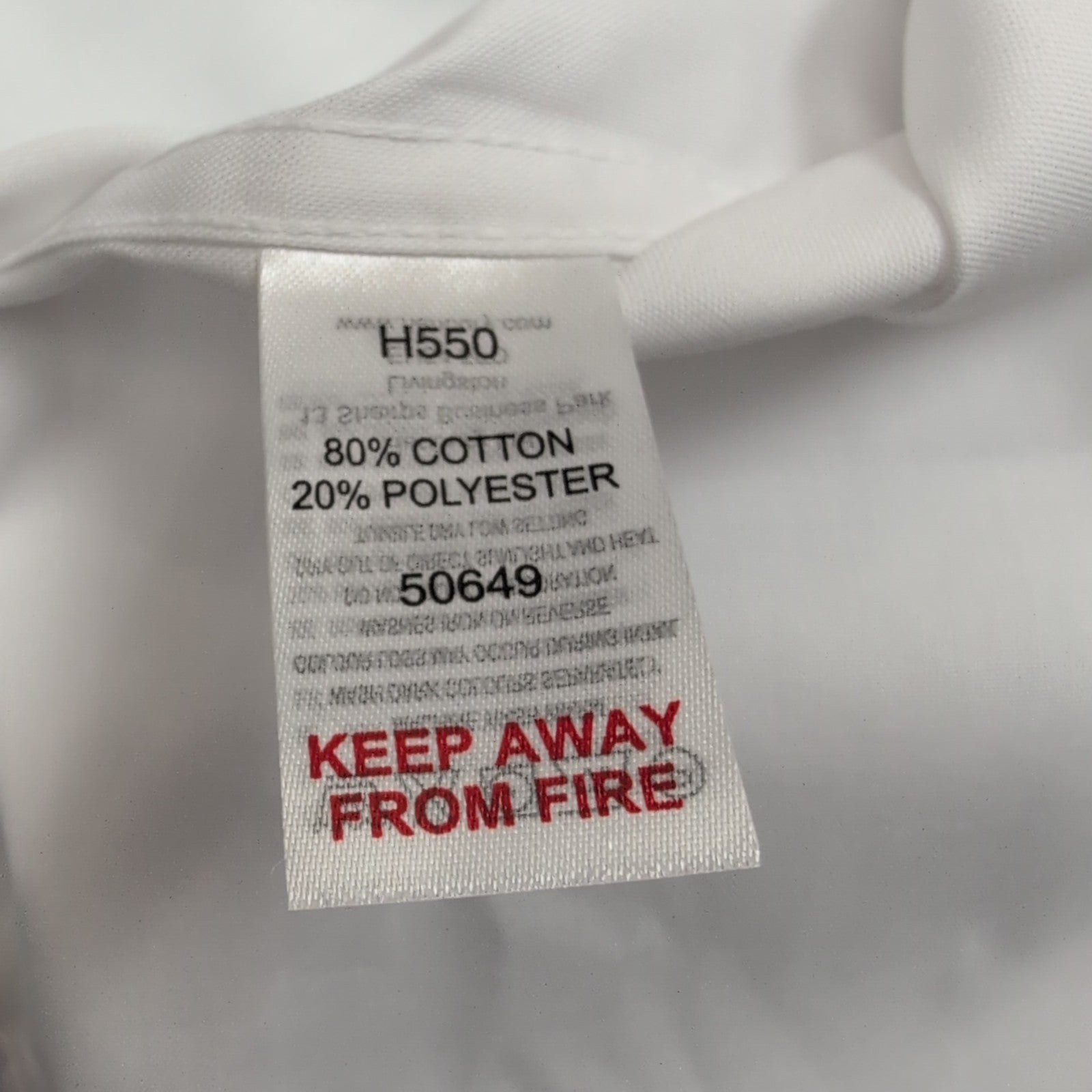 Chemise Henbury L/XL Blanche Neuve Étiquette Poche Coton Polyester