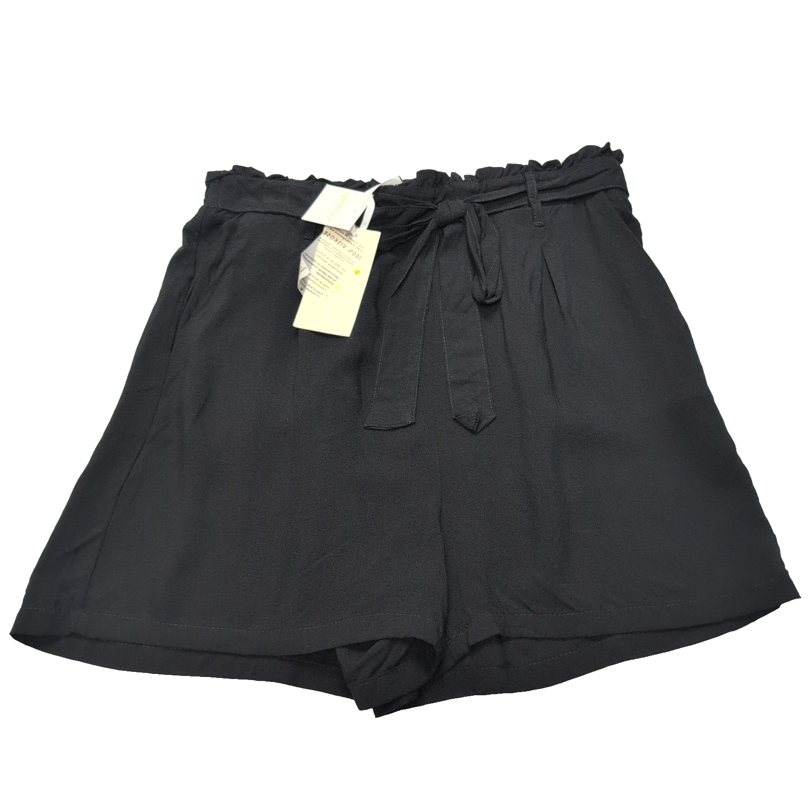 Short Femme M Fresh Made Noir 100% Viscose Fluide Neuf