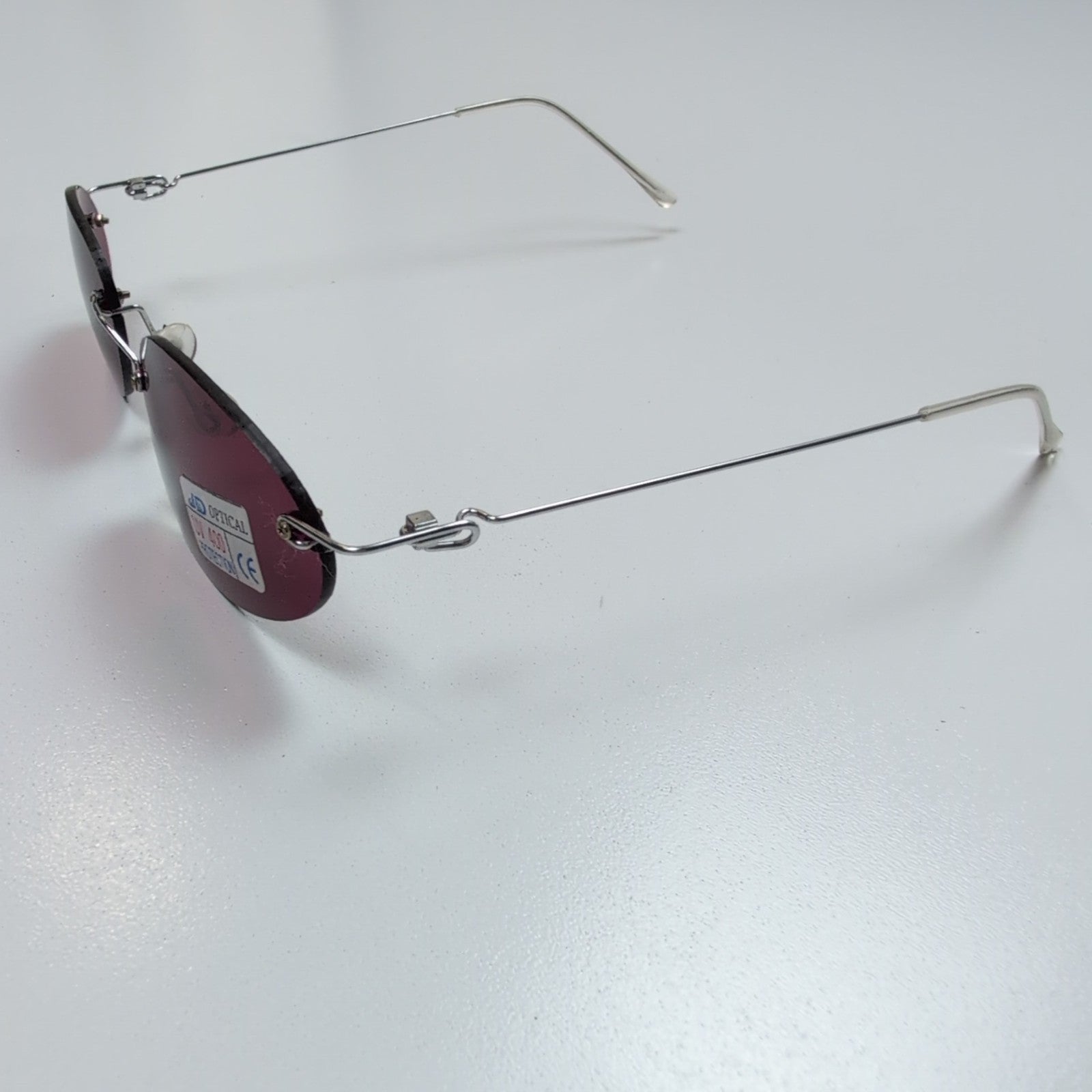 Lunettes de soleil Y2K JD Optical Luxury Sans Monture Branches Ultra Fines