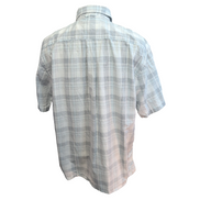 Chemise Tommy Hilfiger Manches Courtes Bleue et Blanche à Carreaux Taille L