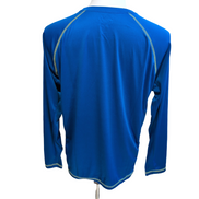 Tee-shirt anti-UV Beach Bros L Bleu UPF 50+ Surf Bain Neuf Étiquette