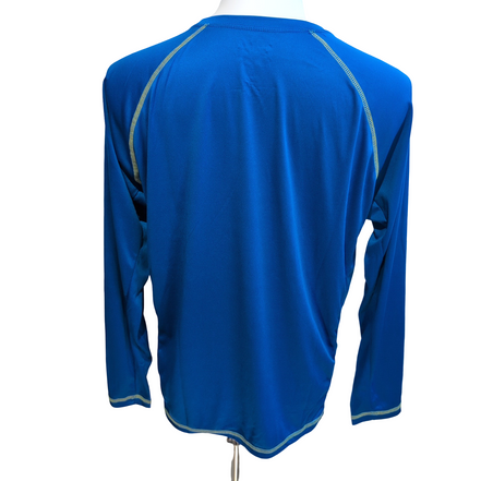 Tee-shirt anti-UV Beach Bros L Bleu UPF 50+ Surf Bain Neuf Étiquette