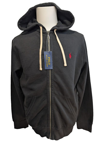 Veste à capuche Hoodie Polo Ralph Lauren Noir Logo Rouge Homme - Taille M