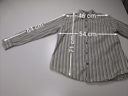 Chemise GAP blanche à rayures noires taille L #103msch