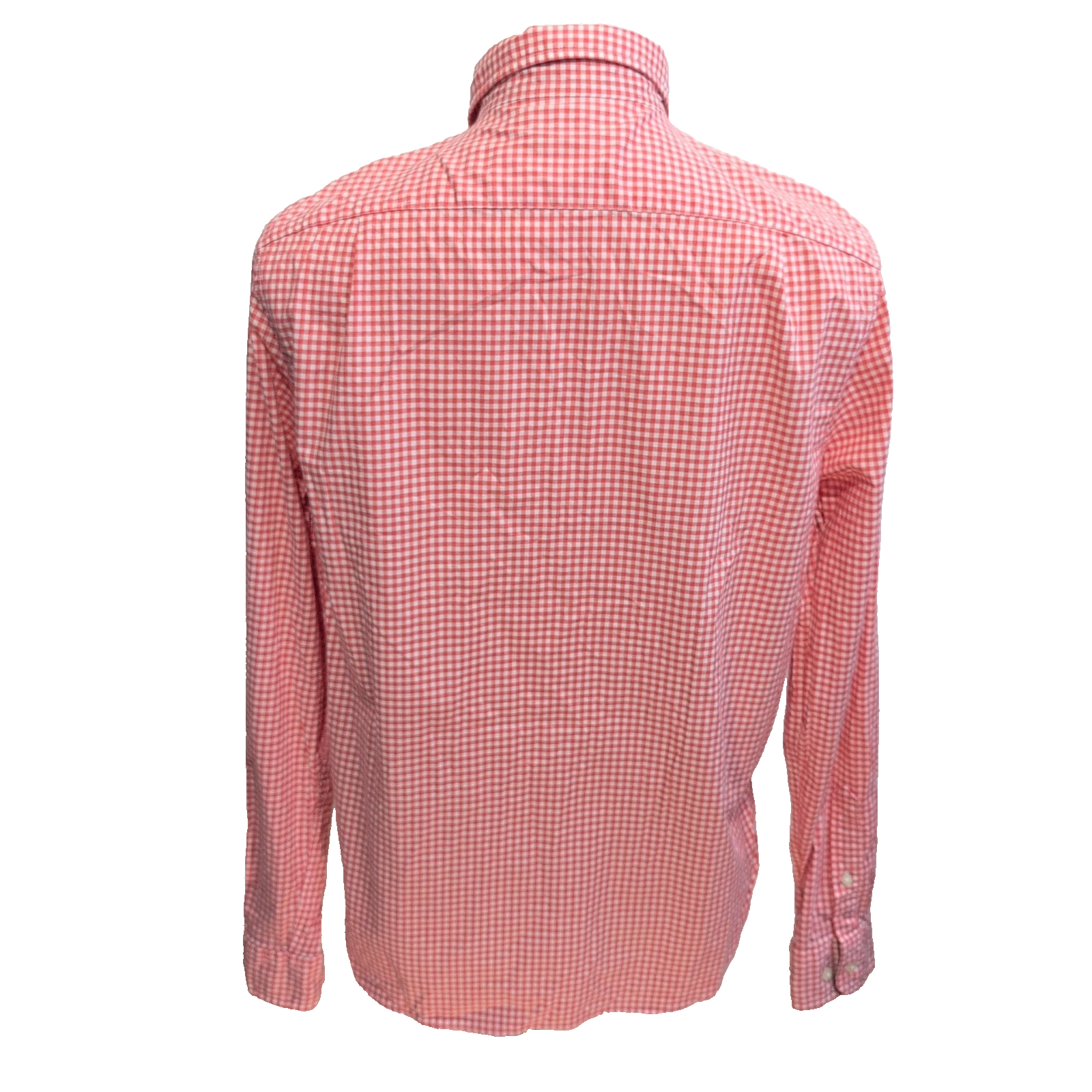 Chemise Nautica M Classic Fit Made in Mauritius Rouge a carreaux Manches Longues
