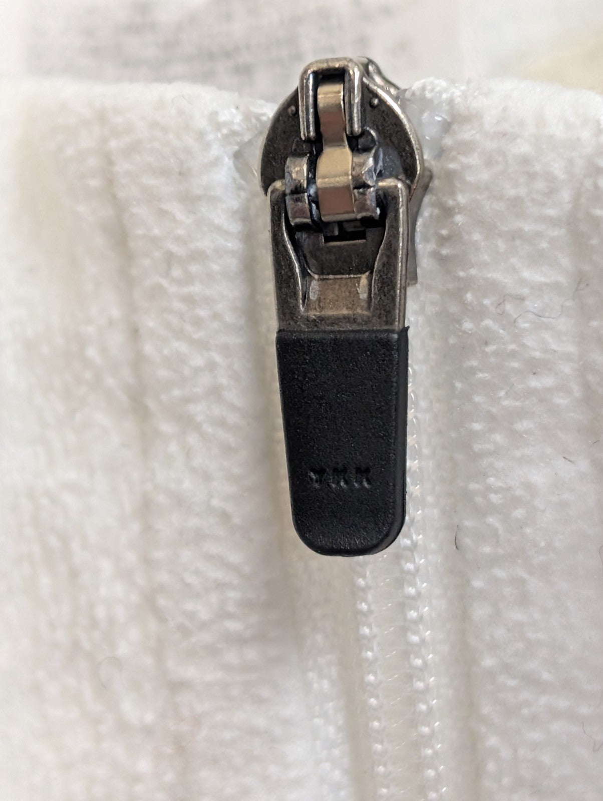 Pull Polaire Femme Blanc The North Face TKA 100 Col Zippé - Taille S