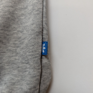 ➜ Sweat à Capuche Adidas Vintage - Grand Logo Brodé - Gris - Taille 40 (M/L)