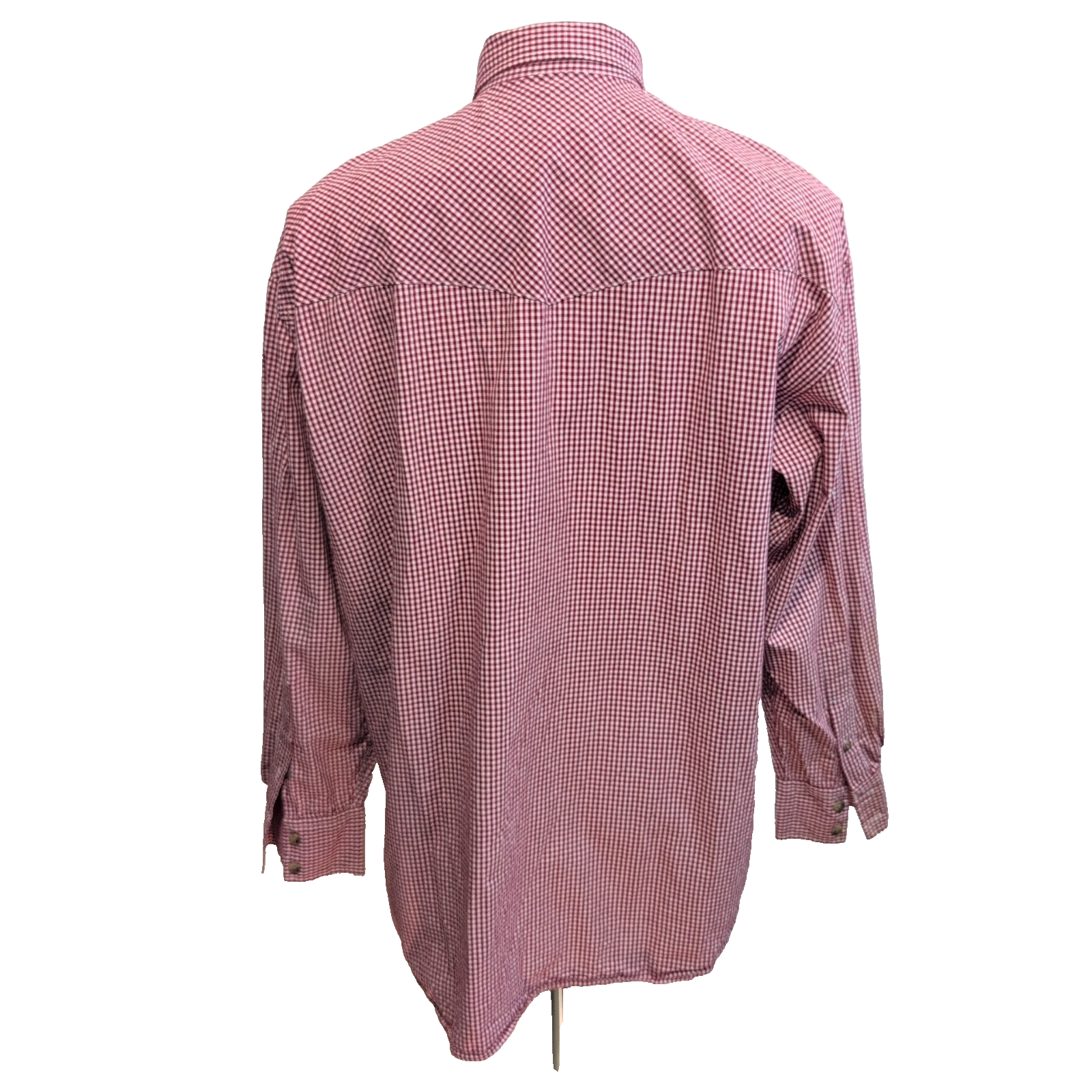 Chemise Pendleton L Western Rouge Carreaux 100% Coton 2 Poches manches longues