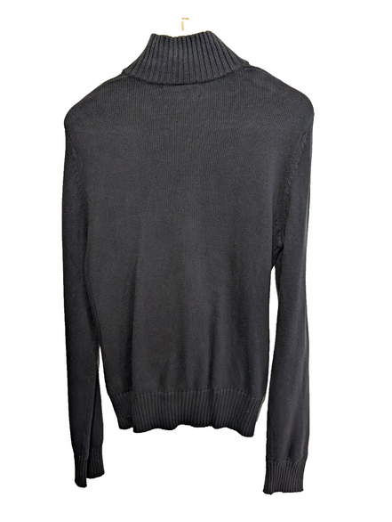 Cardigan Lauren Ralph Lauren femme L noir coton zippé écusson brodé 