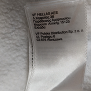 The North Face Sweat à Capuche Blanc Logo Bleu Marine - Taille M Femme