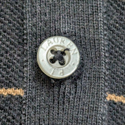 Cardigan femme Lauren Ralph Lauren M noir rayures marron coton col V boutons