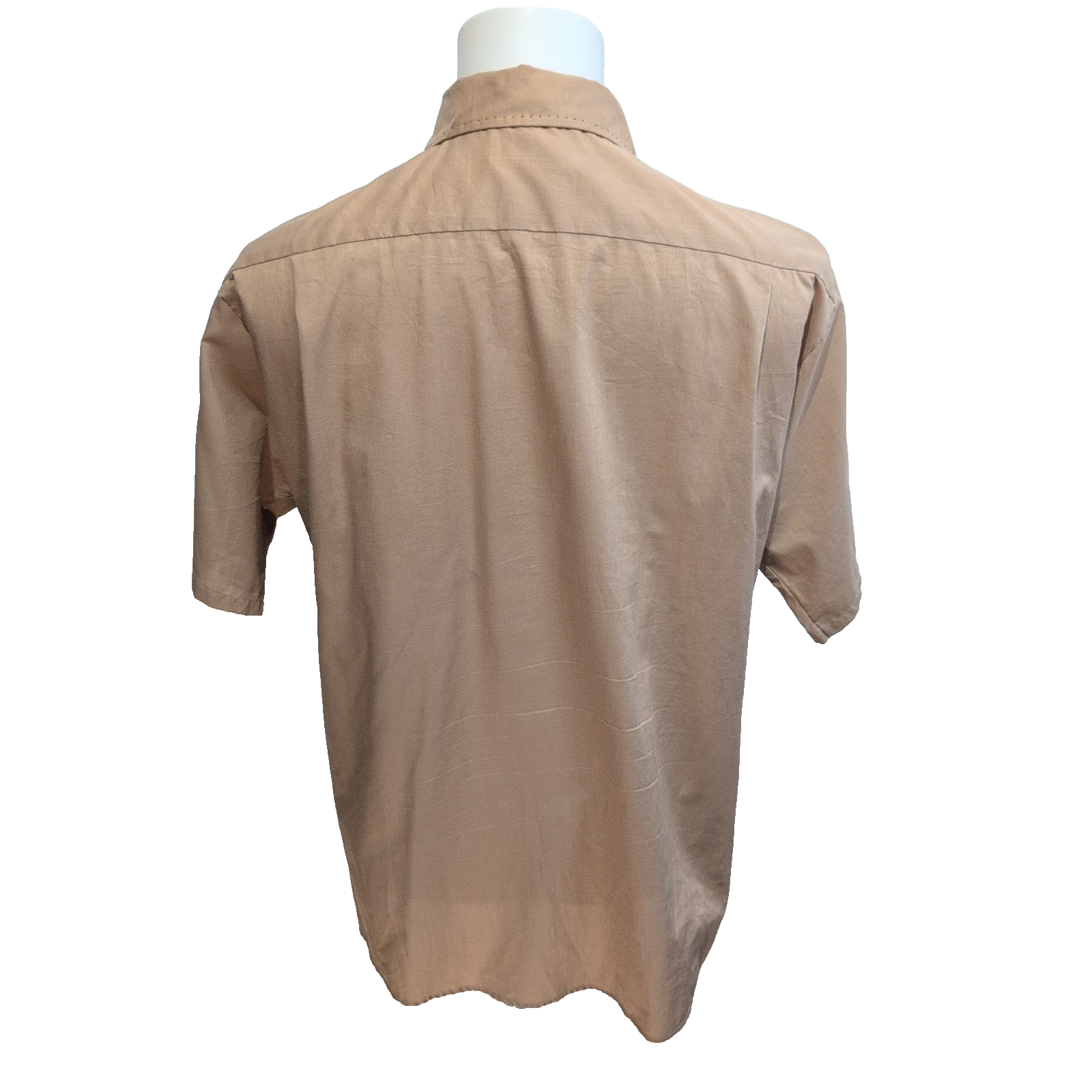 Chemise Andhurst L/XL Marron Col Pointe 2 Poches Vintage manches courtes