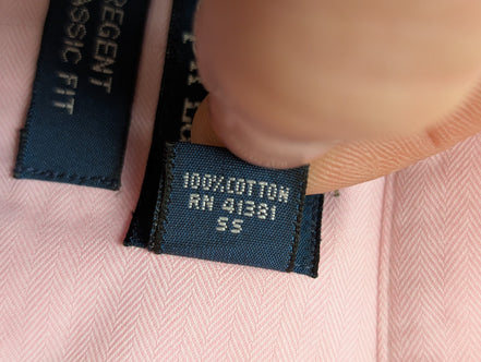 Chemise Polo Ralph Lauren Homme Rose XXL Regent Classic Fit Sans Logo Habillée