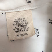 Chemise Levi's XL Blanche UFO OVNI Motif Coton Poche Manches Courtes