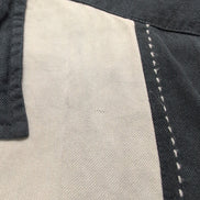 Chemise Hawaïenne Alfani XL 100% Soie Noir Gris Style Cuba Panama