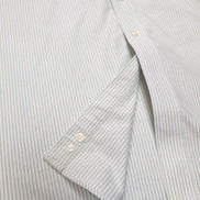Chemise L.L. BEAN Homme XXL Vert Clair à Rayures Manches Courtes Poche