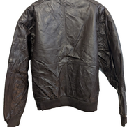 Blouson cuir marron Weekends vintage taille S #5c