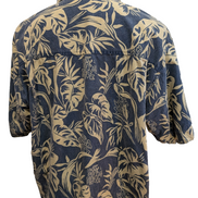 Chemise Hawaïenne Sonoma 100% Coton - Bleu & Blanc Cassé - Taille L