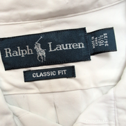 Chemise Ralph Lauren L Blanche Classic Fit Logo Marron Button Down Shirt