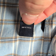 Chemise Nautica XL Bleu Clair Carreaux 100% Coton Logo Poche manches longues