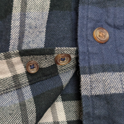 Chemise CHAPS Flanelle Coton T.M - Carreaux Bleu Marine Performance
