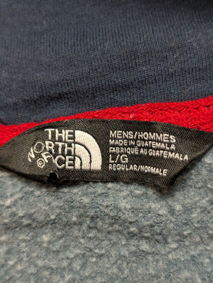 The North Face Sweat à Capuche Bleu Pétrole - Logo Montagne - Taille L