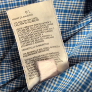 Chemise Nautica Bleue À Carreaux Manches Longues Taille L