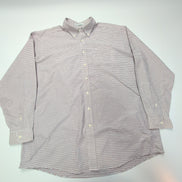 Chemise L.L. Bean rouge à petits carreaux taille XXL #82e