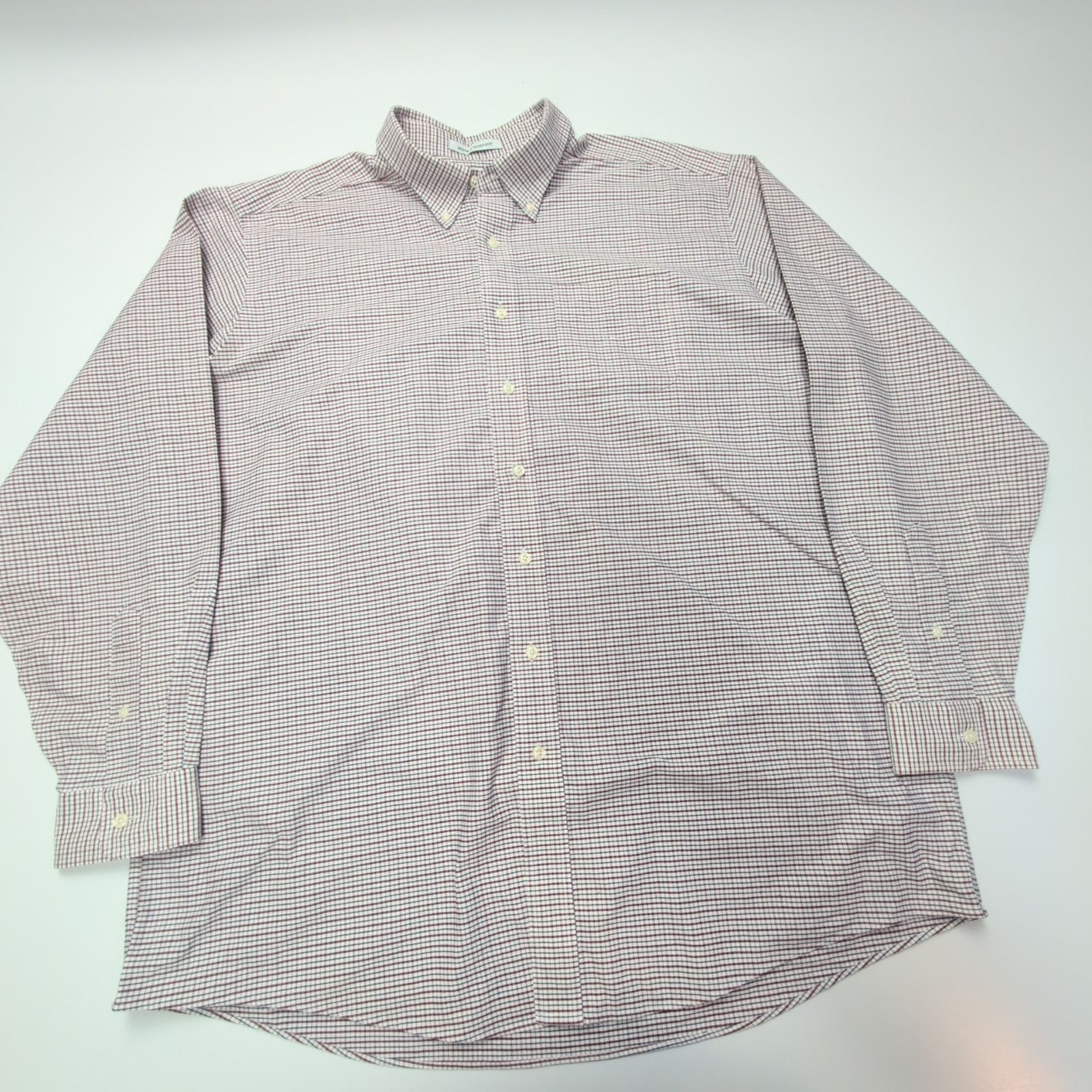 Chemise L.L. Bean rouge à petits carreaux taille XXL #82e