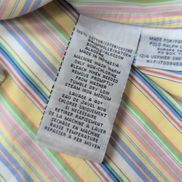 Chemise Polo Ralph Lauren Custom Fit M Rayures Multicolores Logo Bleu