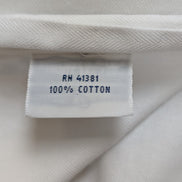Ralph Lauren Chemise Classic Fit S/M Blanche Logo Bleu Marine