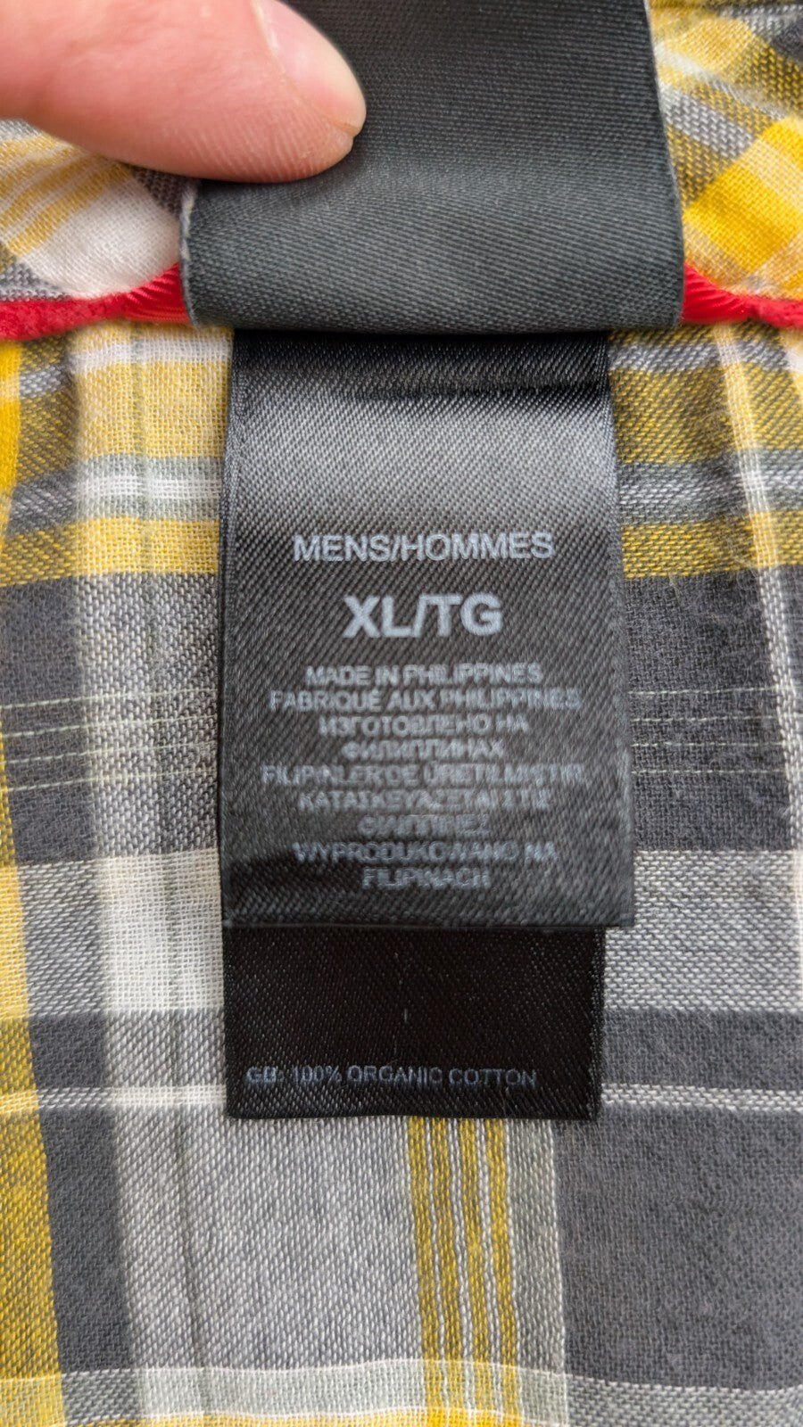 Chemise manches courtes The North face TNF jaune à carreaux taille XL #ch32