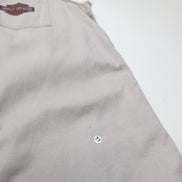 Chemise Harley Davidson L Sans Manches Crème Coton Logo Dos Poche