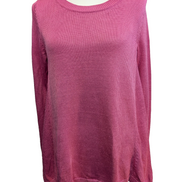 Pull Ralph Lauren (Lauren) Femme M Col Rond Rose Satiné Coupe Évasée 🏷️