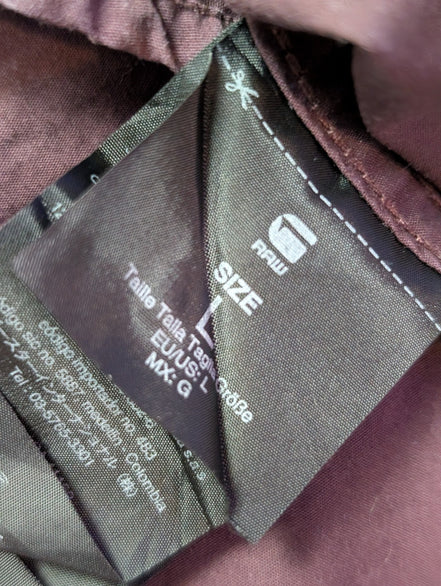 Chemise G-Star bordeaux uni taille L #146msch
