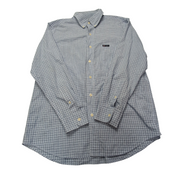 Chemise Chaps bleu clair à carreaux taille M #48e