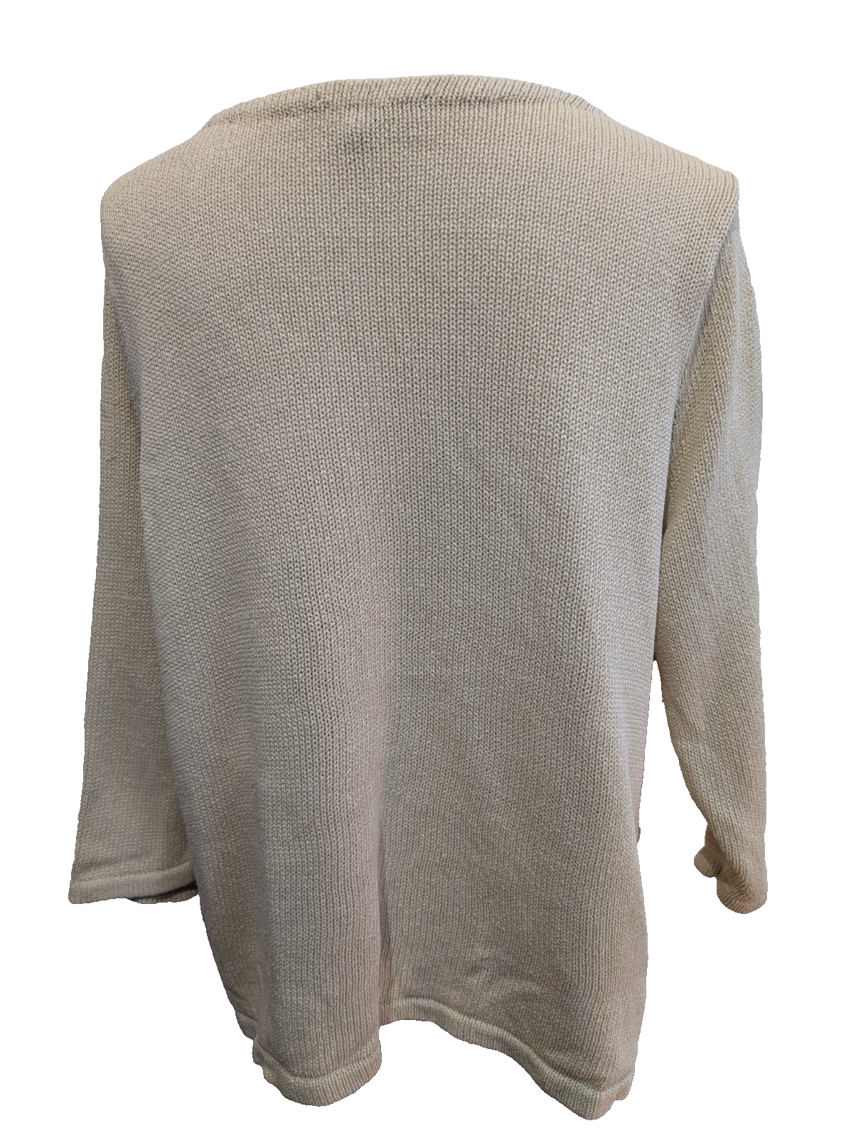 Pull Ralph Lauren femme (Lauren) Crème Col Rond 100% Coton Mercerisé XL