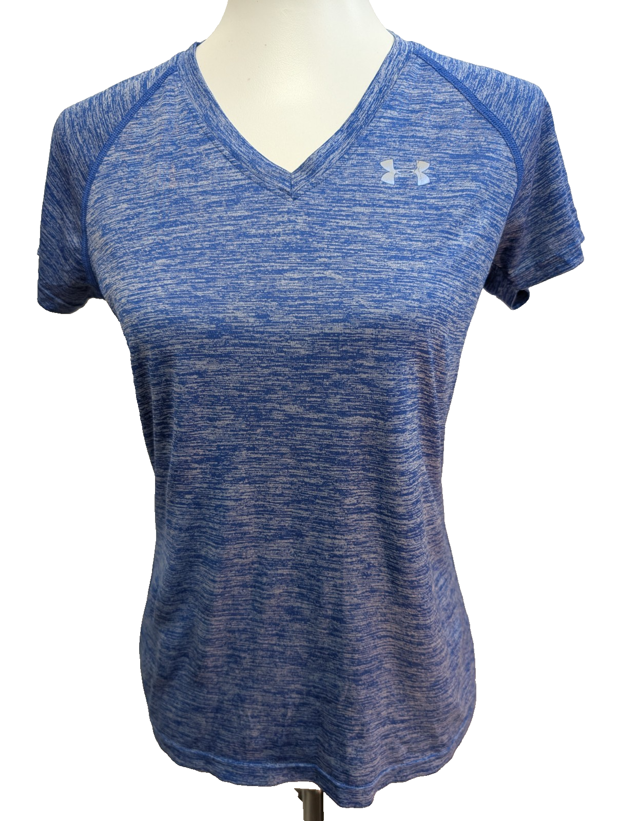 T-shirt de Sport Under Armour HeatGear Femme Bleu & Gris Taille S