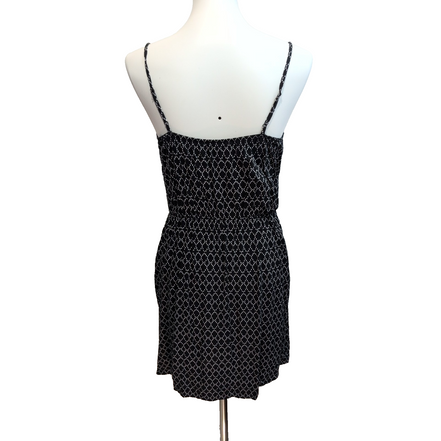 Robe d'été Old Navy Taille M Noire Motif Géométrique 100% Viscose