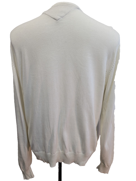 Pull Tommy Hilfiger Homme Col V Losanges Arlequin Gris & Marron - Taille M