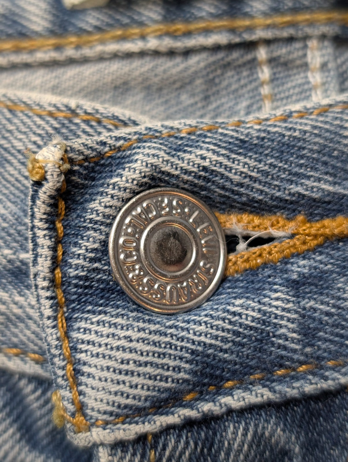 Jean Levi's 550 Relaxed Fit Homme W30 L32 Bleu Clair Vintage Original Denim