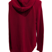 Pull Ralph Lauren (Lauren) Femme XL Rouge Foncé Capuche Plaque Logo 🏷️