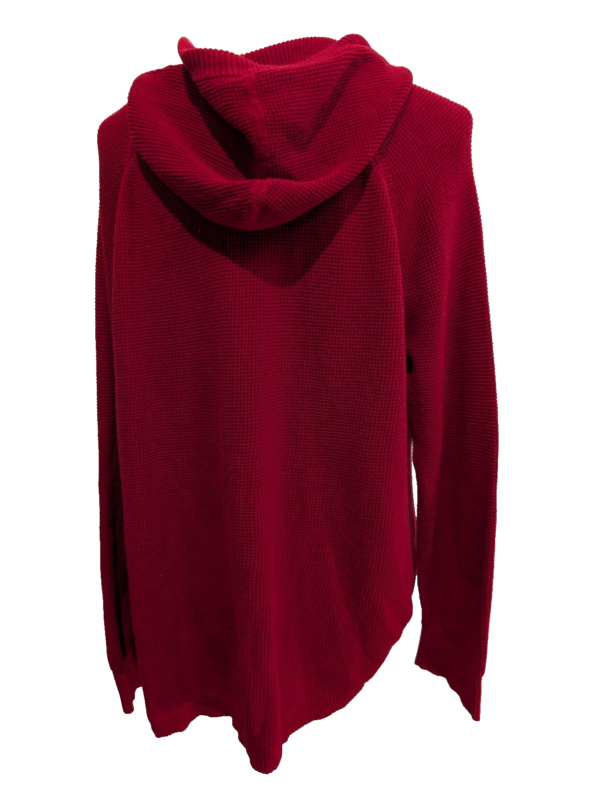 Pull Ralph Lauren (Lauren) Femme XL Rouge Foncé Capuche Plaque Logo 🏷️