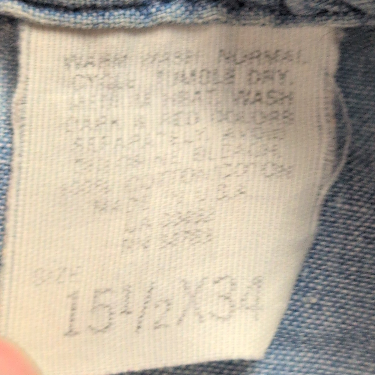 Chemise LEE Western Made in USA M L Bleu Jean Boutons Pression Coton