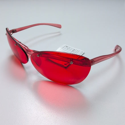 Bar-On® Lunettes de Soleil Ovales Oversized Rouges Style Y2K 119LU