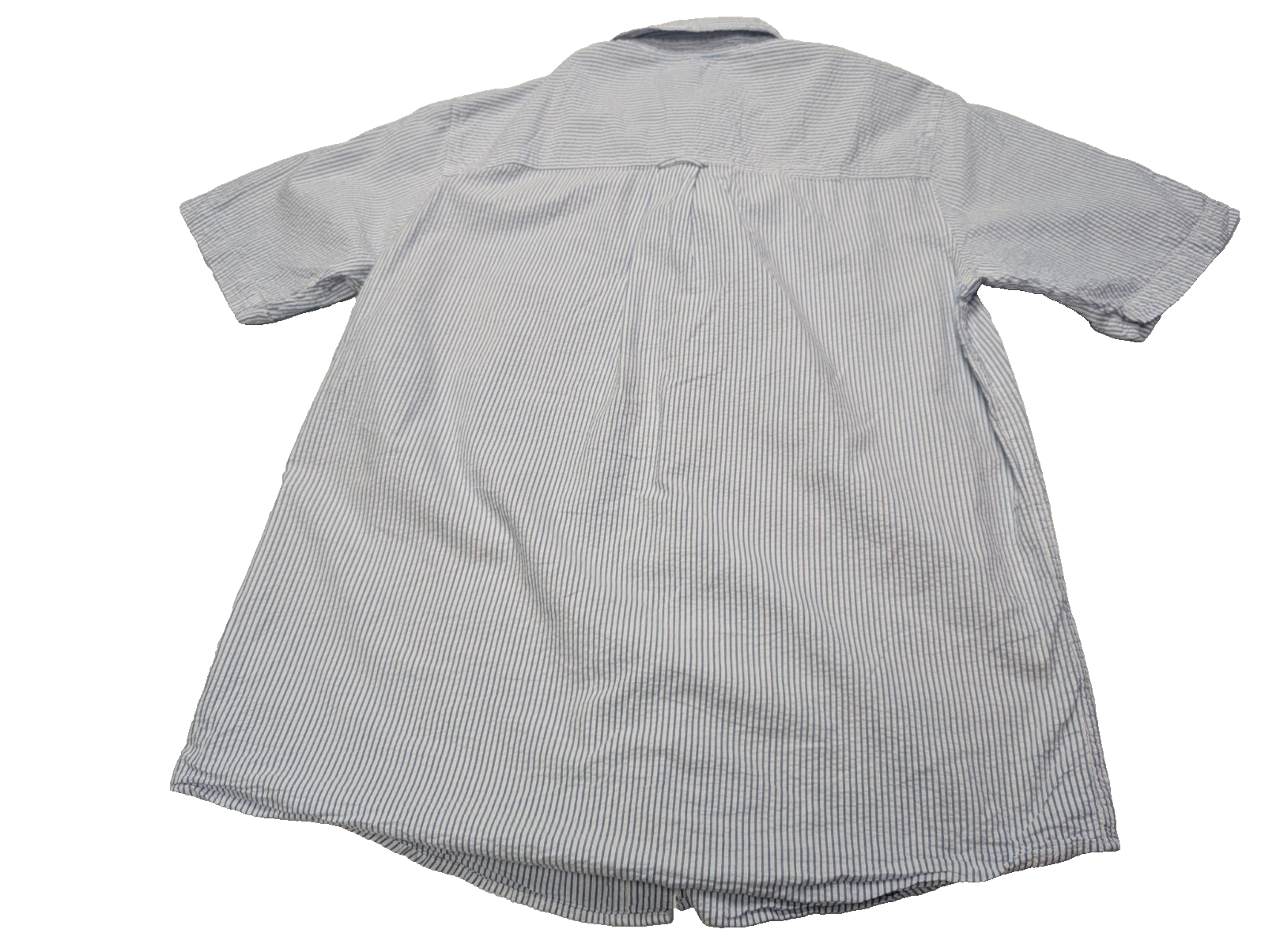 Chemise Chaps manches courtes bleu à rayures taille L #237msch