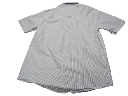 Chemise Chaps manches courtes bleu à rayures taille L #237msch