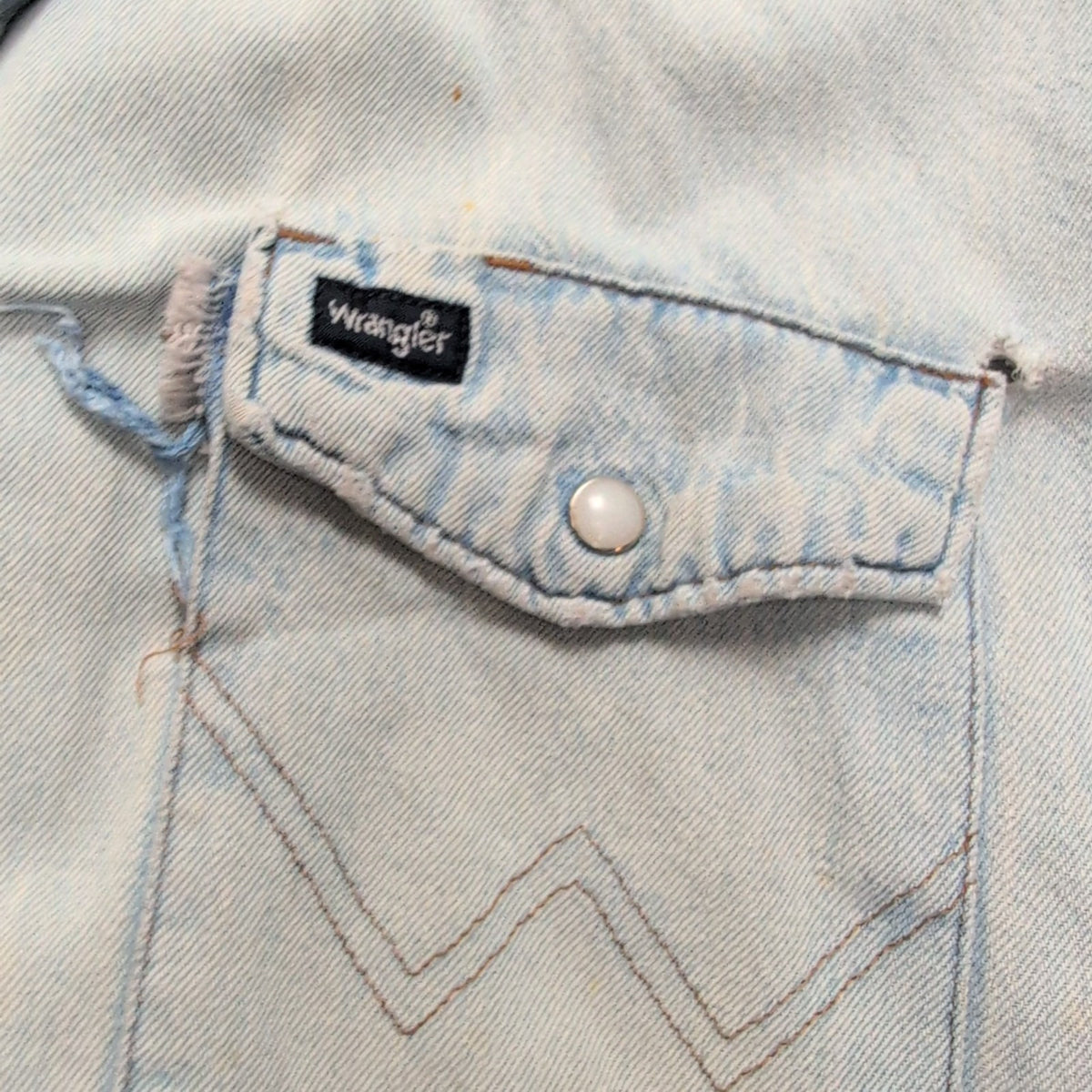Chemise Wrangler 2XL Tall Jean Western Vintage GRUNG manches longues